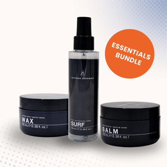 Selvedge Grooming Essentials – 3 -teiliges Styling- & Pflege-Bundle